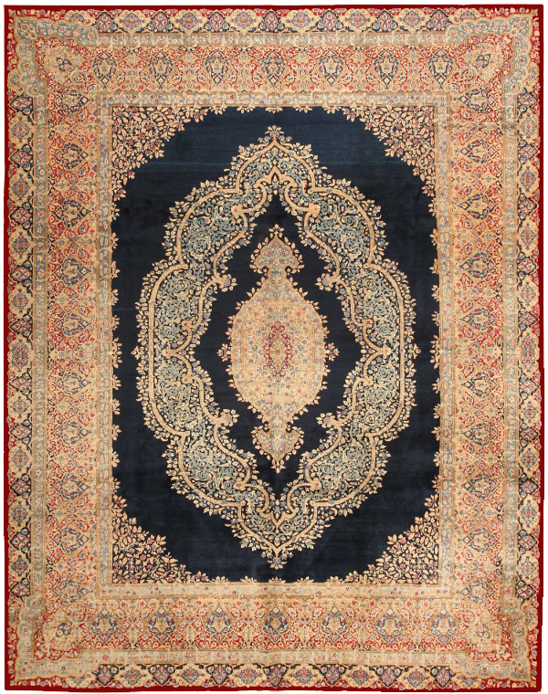 Persian rug - transparent bg 600x900 maroon border